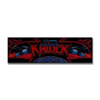 Crater Raider Premium Arcade Marquee Insert Reproduction Header/Backlit Sign