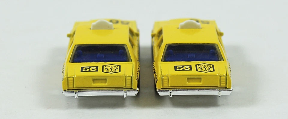 2 Matchbox FORD LTD YELLOW CABS cars New no Package 1987 Vintage - Image 4 of 4