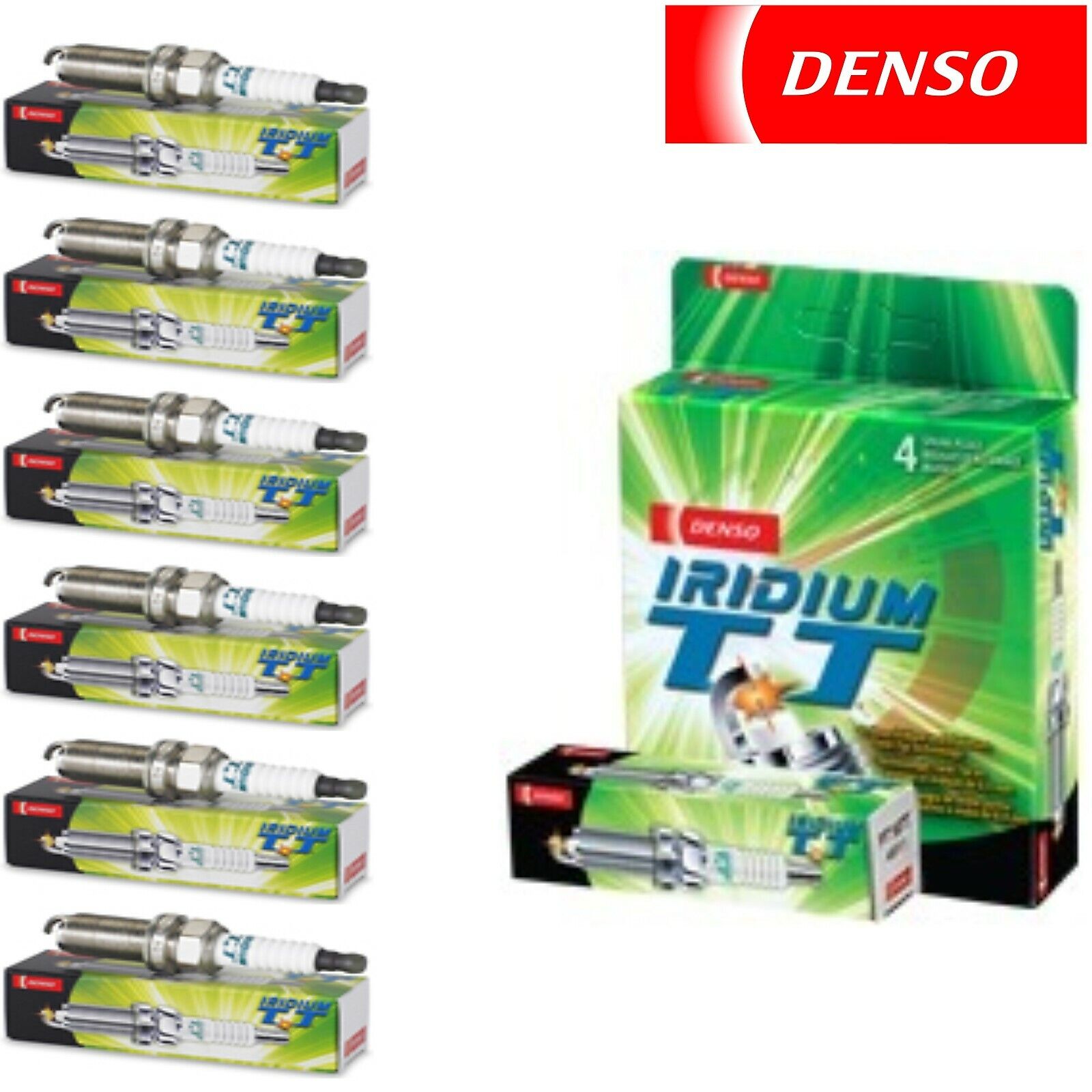 6 Pack Denso Iridium TT Spark Plugs for 1988-1991 MERCEDES-BENZ 300SEL L6-3.0L