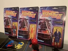 Marty Mcfly, Doc Brown  Biff Tannen Back To The Future Part II Super 7 ReAction