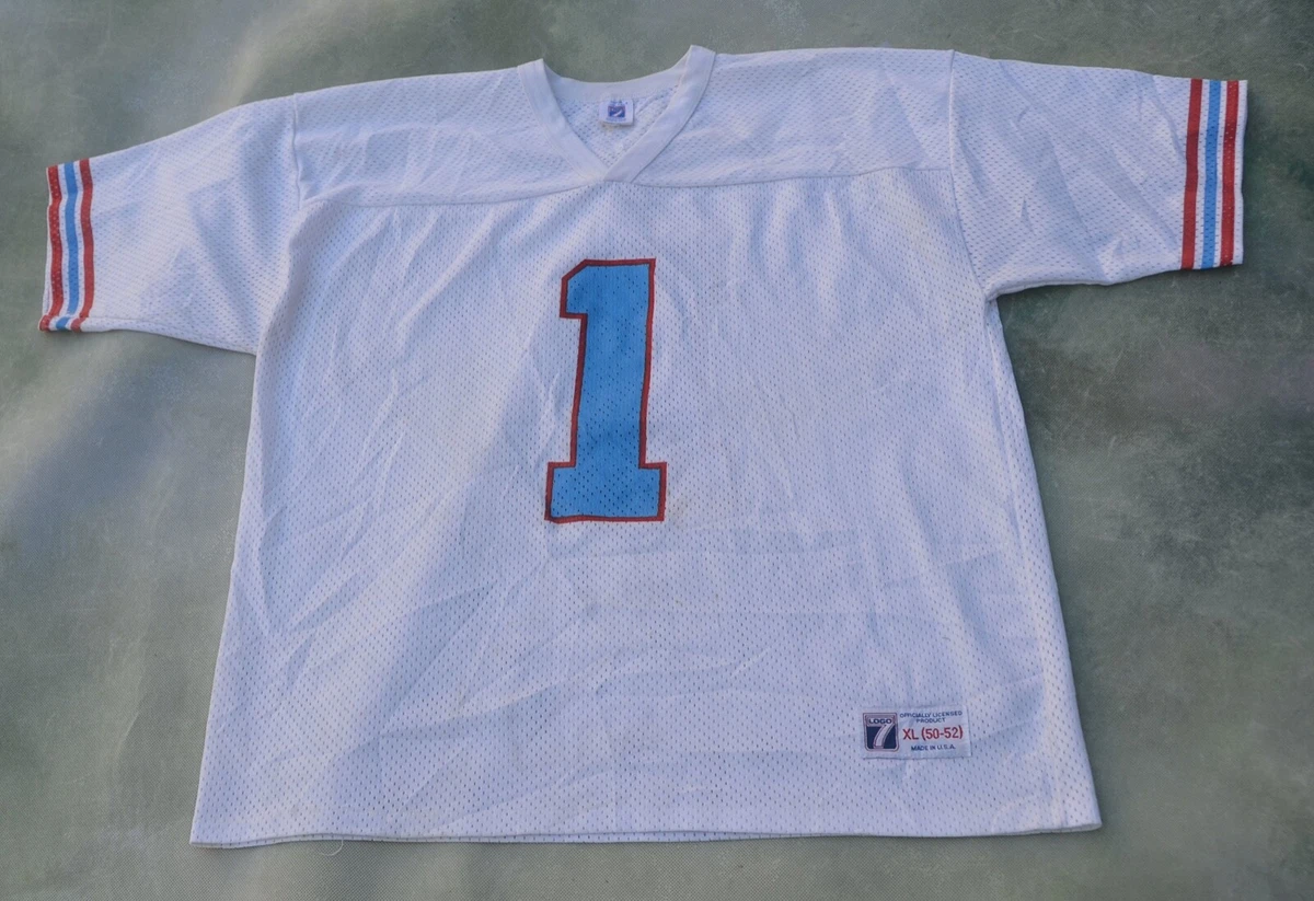  NFL PRO LINE Men's Warren Moon Light Blue Houston