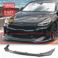 For Kia Stinger GT GT-line 2018-2022 Carbon Fiber V1 Style Front Bumper Lip Kit