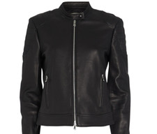 New L'agence Bristol Leather Moto Jacket In Black - Size Xs #c2237