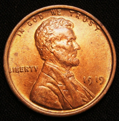 1919 Lincoln Wheat Cent  BU+++RED