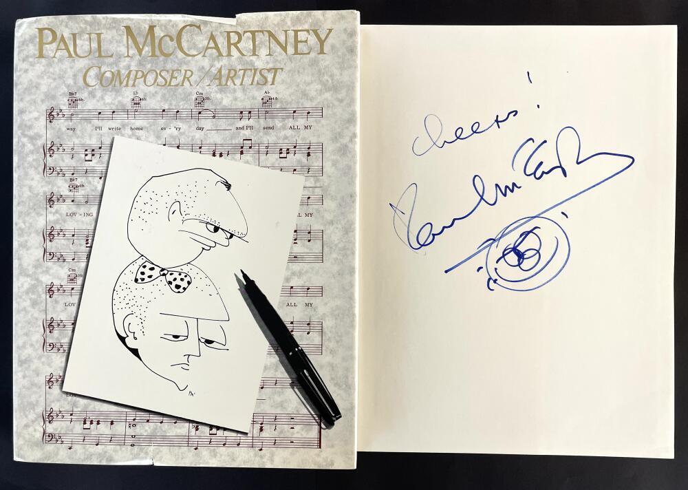 Paul McCartney The Beatles Signed Autograph Book w/ Original