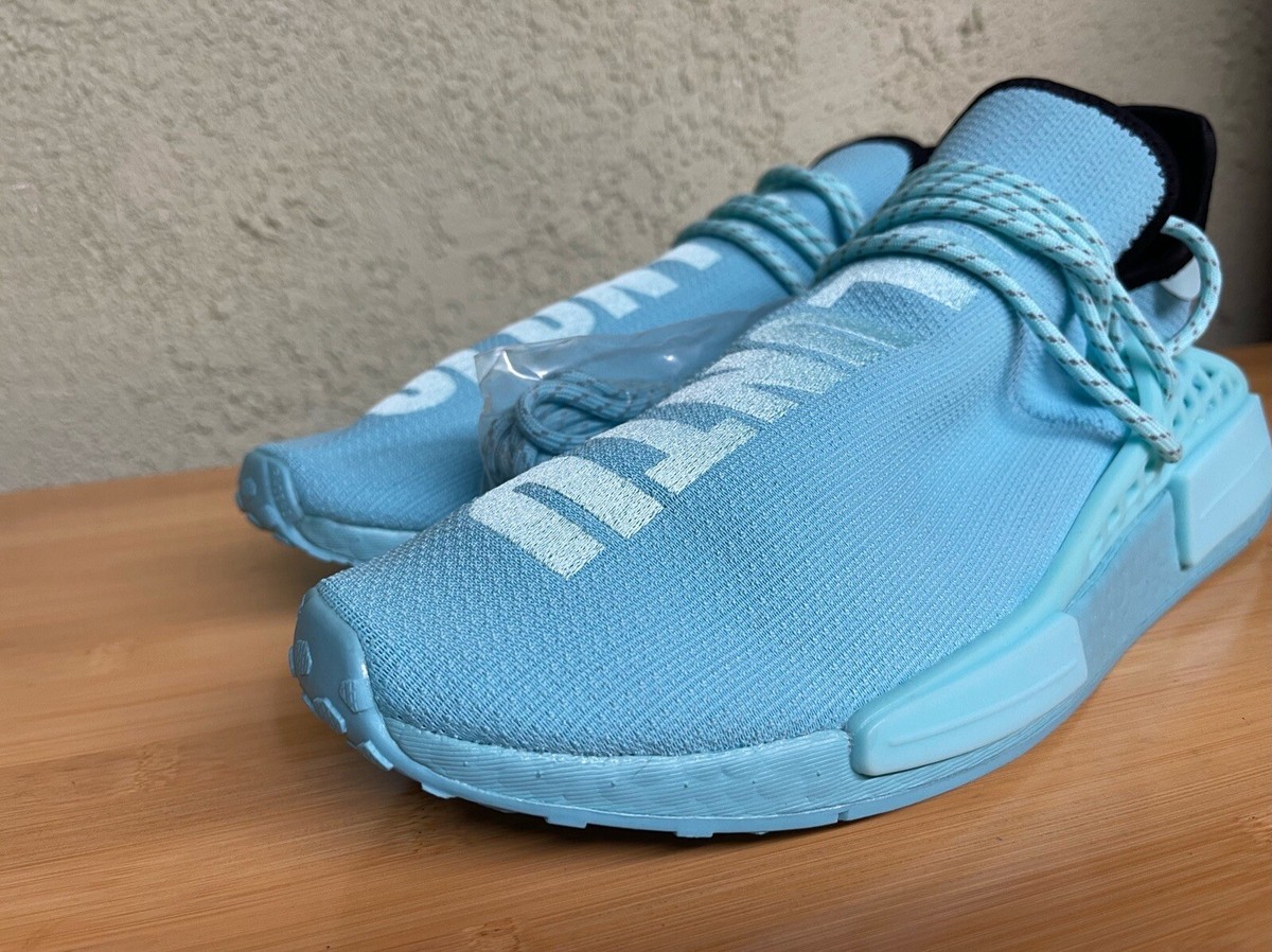 adidas gazelle silver green womens Adidas x Pharrell Williams Men's HU NMD Clear Aqua / Light Aqua / Black Low  Top Sneakers