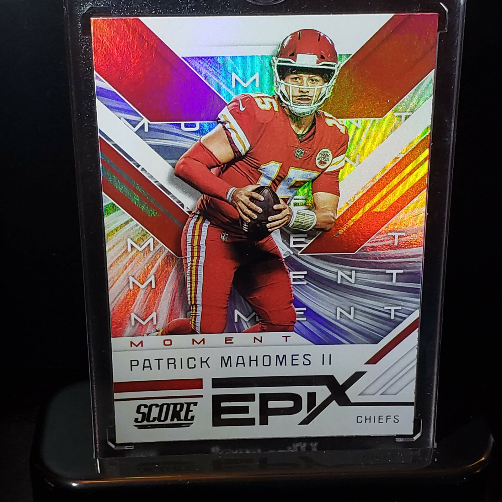 2019 Score Epix Silver Prizm PATRICK MAHOMES II Moment Foil Chiefs MVP