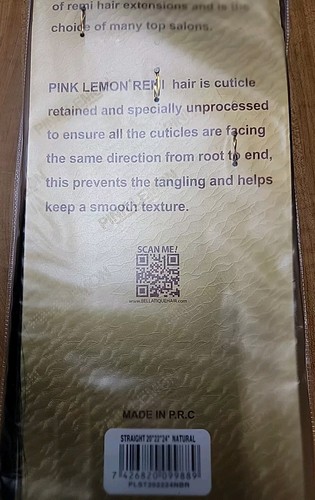 PINK LEMON 15A HUMAN HAIR BUNDLES 20"22"24" 100% Unprocessed - 第 3/3 張圖片