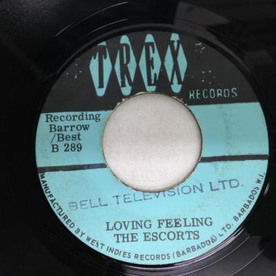 THE ESCORTS 45: Sixpence / Loving Feeling, TREX Records B 289, Barbados