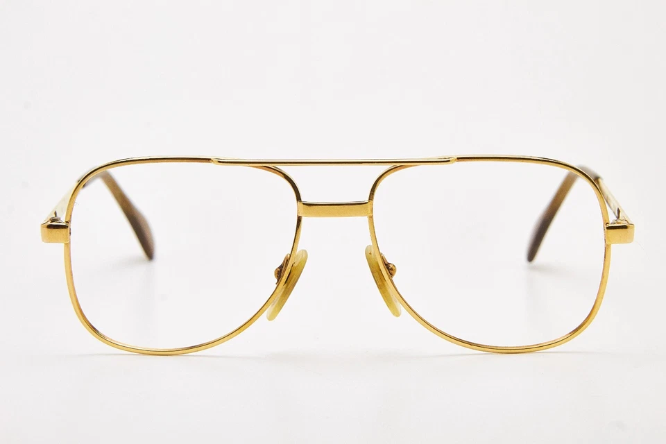 Gafas chapadas en oro vintage de los años 80 MENRAD M313 chapadas en oro Aviator Pilot Foto 2 de 4