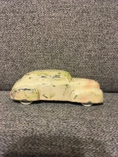 Vintage Sun Rubber Company S500R Sedan Cream Colored Toy Car
