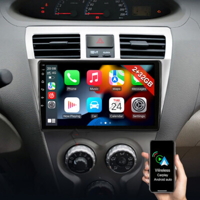 Android 13.0 Car GPS Navi Stereo Radio CarPlay For Toyota VIOS Yaris ...