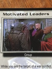 MOTIVATED LEADERS 1997 PREMIER BABYLON 5 CCG RARE CARD NEAR MINT NEVER PLAYED