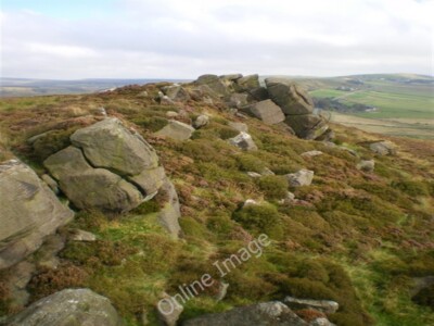 Broadbottom Rocks Photo 6x4 Flash Bottom Rocks - north buttress from the south A view ...