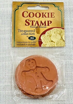 NOS Ginger Bread Man Cookie Stamp  CERAMIC JBK 2.33''