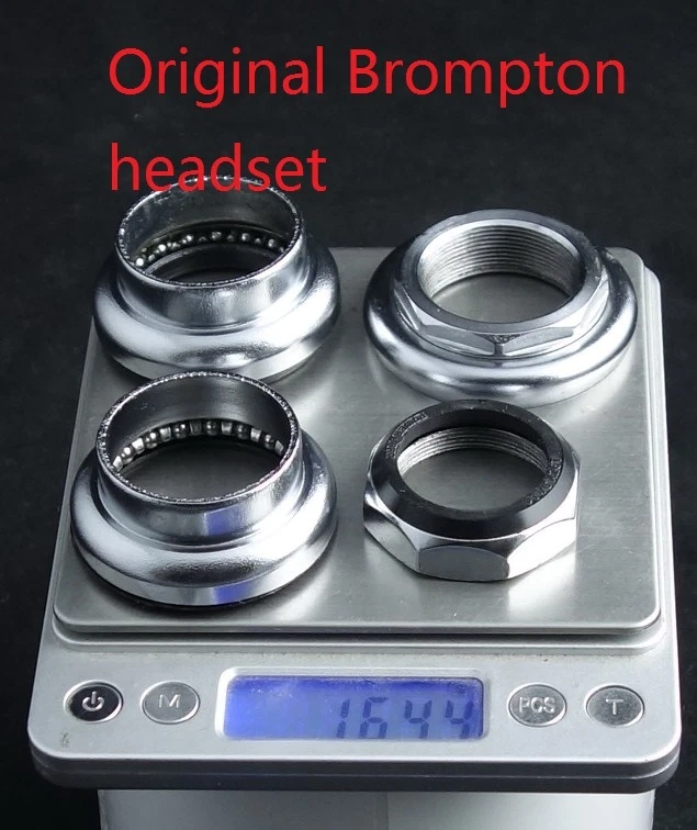 J&L 1 1/8" Ceramics Bearing Threaded 28.6*34MM Headset for Brompton-90g - Image 4 of 4