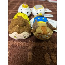 Disney Tsum Tsum Beauty and the Beast: Belle, Beast, Mrs Potts,Chip Lot of 4
