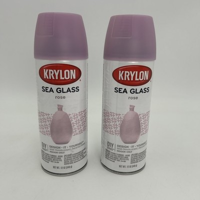 Sea Glass Krylon  Spray Paint ROSE 9051- 12 Ounce Discontinued DIY Easter Pink