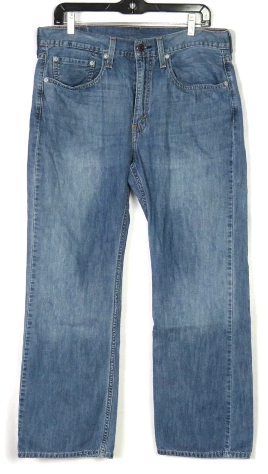 Pantalones de mezclilla para hombre Levi's 527 100 % algodón lavado medio corte bota 34 X 30 Foto 2 de 4