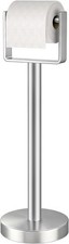 Heavy Duty Toilet Paper Holder Stand Extra-Weighted Base No Tipping