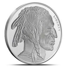 1/2 oz GSM Buffalo Silver Round (New) 105.48 per troy oz