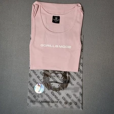 Gorilla Mind Gorilla Mode Medium Pink  Bodybuilding Tank Top Women/Men/Unisex