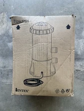 INTEX Pool Filter Pump AI28637EH Krystal Clear Cartridge Filter Pump Gray Sealed