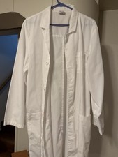 x2 Dickies EDS Professional Men  Women Scrubs Lab Coats 40" 83403 White M