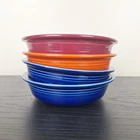 Fiesta Classic Rim Cereal Bowls Multi-color Salad Soup Bowls HLC USA-Set of 4