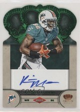 2012 Crown Royale Rookie Signatures Green 38/49 Rishard Matthews #80 Auto l8x