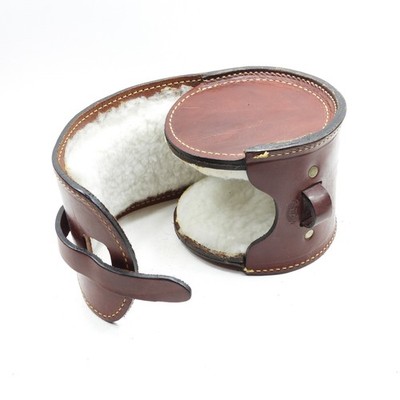 Holland Sport Leather Fly Reel Case. Made in USA.