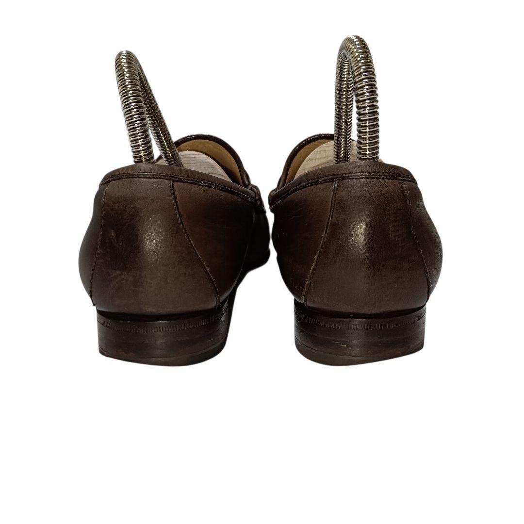 GUCCI Women's Loafers Horsebit Leather Dark brown EU35/US5 120218c thumbnail 6