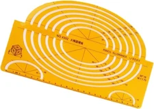 Utoolmart Geometric Drawings Templates Plastic 4352 Elliptical 