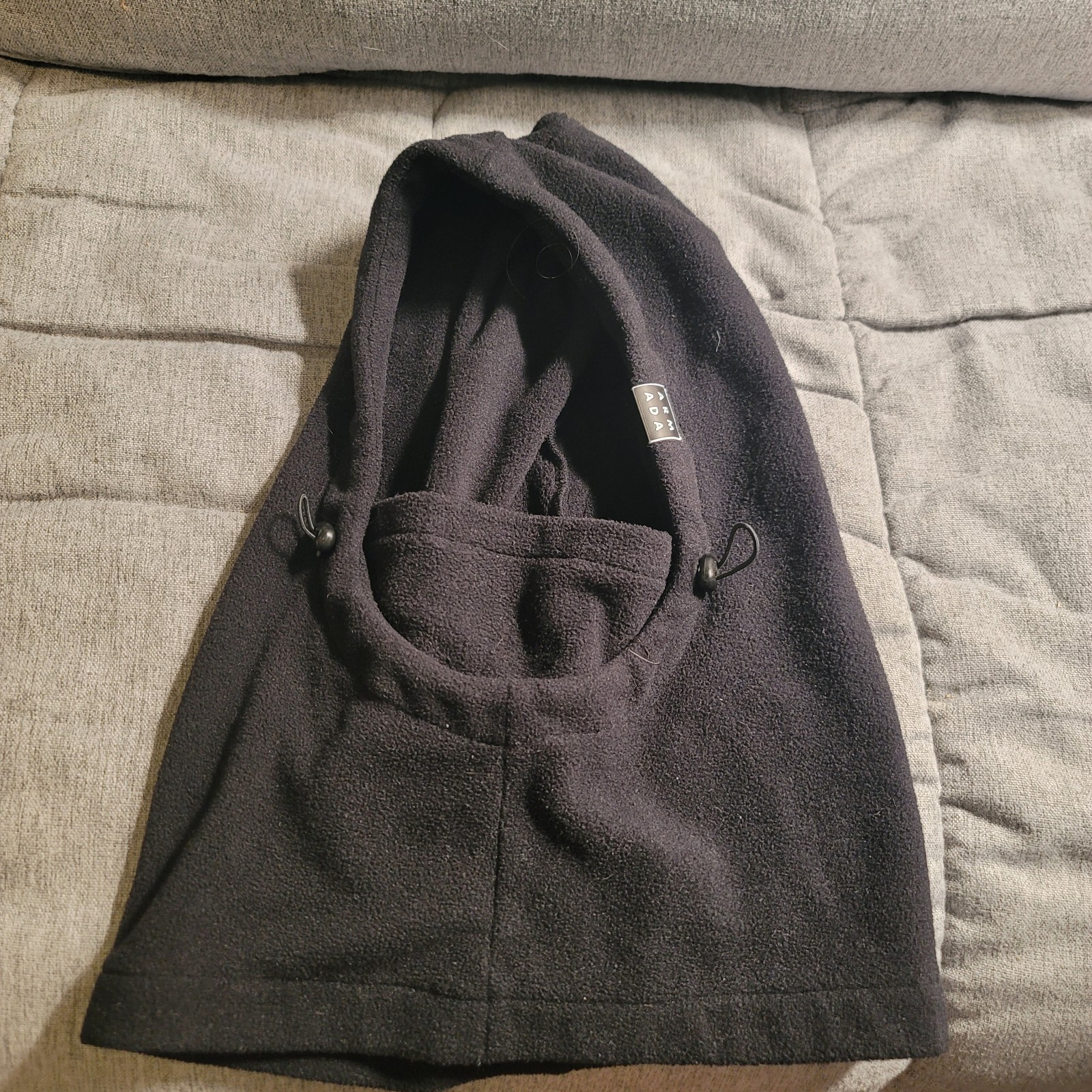 Armada Skis Black StreetStyle Hood Balaclava for Urban Winter Wear