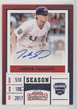 2017 Panini Elite Extra Edition USA Baseball Cadyn Grenier #USAT-CG Auto 0f8