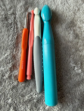 Boye Crochet Hook Set Lot of 4 Ergonomic Handles Includes H-5.00mm