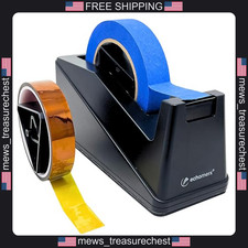 Heavy Duty Desk Tape Dispenser for 1 and 3 Inch Core Rolls