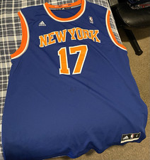adidas New York Knicks #17 Early NBA Basketball Jersey Blue/Orange/White L Early
