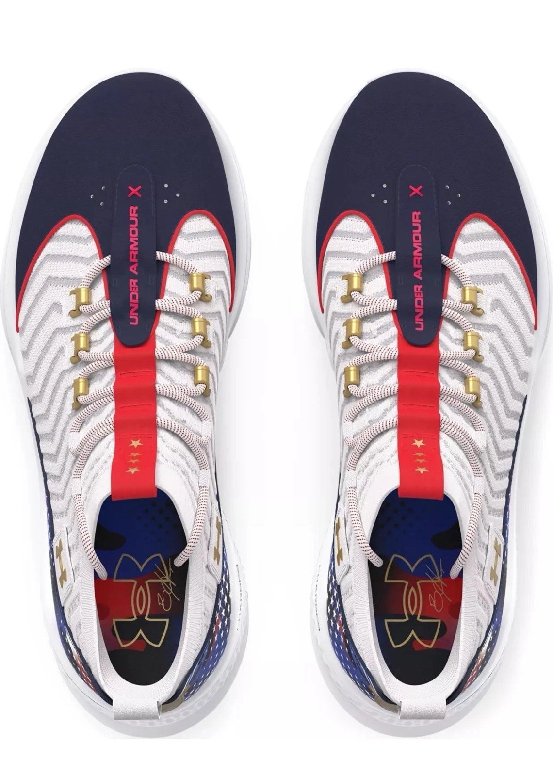 Under Armour Bryce Harper 9 Turf Baseball Shoes Men's 11 Indoor White Blue USA thumbnail 5