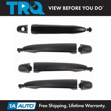 TRQ Front & Rear Exterior Door Handles w/ LH Lock Paint to Match for Toyota