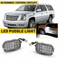 2PCS LED Side Mirror Puddle Light Assembly for 2007-2014 Cadillac Escalade USA