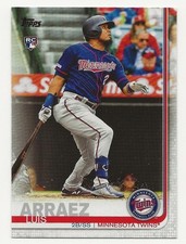 2019 Topps Update LUIS ARRAEZ Base Rookie Card - Twins RC #US247 (Phillies). rookie card picture