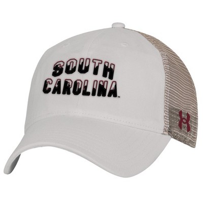 Men's Under Armour  Cream South Carolina Gamecocks College Essentials Adjustable
