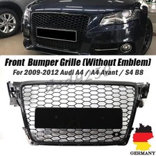 Kühlergrill Waben Sport Front  Grill Schwarz glanz für Audi A4 B8 08-12 kein RS4