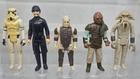 Vintage 1977 - 1983 Kenner STAR WARS : Lot of (5) Action Figures
