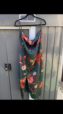 Pretty Little Thing Floral Pattern Dress Straps BNWT size 10-12