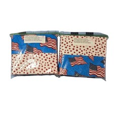 American Flag Stars Quilt 2 1/2" Strips Patriotic Red White Blue