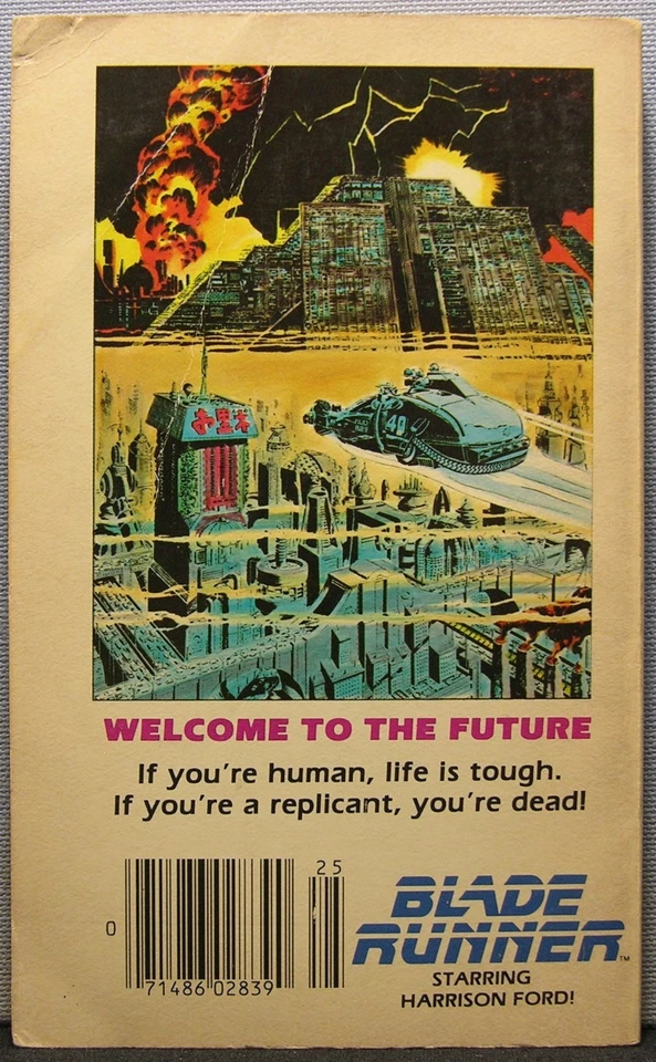 Goodwin, Archie - Blade Runner (graphic novel) PBO 1st Edition 1982 Very Good - Image 2 of 3