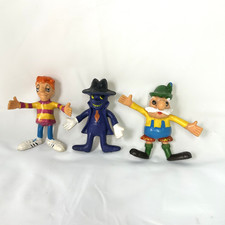 Jack In The Box Toy Figures 3" Bendable Figurines VTG 1970s Hong Kong Lot of 3