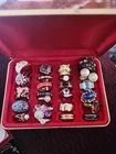 Mixed Ring Lot Vintage to Modern Costume Jewelry Variety Stones Metals 25 Pieces